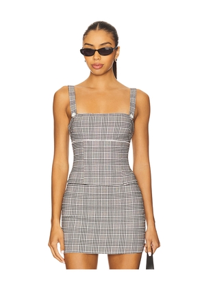 MORE TO COME Marianne Corset Top in Black,White. Size L. Also in M, S, XL, XS.