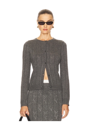Line & Dot Alena Cardigan in Grey. Size L. Also in M, S, XS.