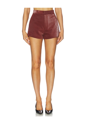 Nonchalant Label Henri Short in Brick. Size L. Also in M, S, XS.