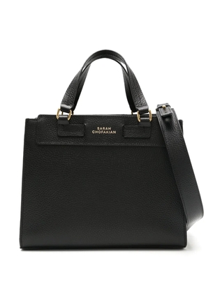Sarah Chofakian Etienne logo-print satchel - Black