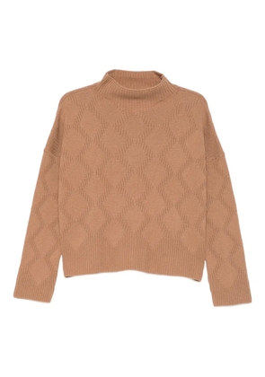 Liviana Conti Marta high-neck knitwear - Brown