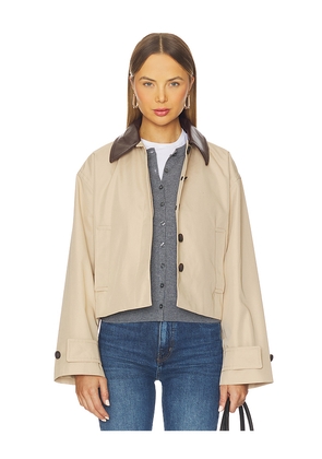 L'Academie by Marianna Nikki Jacket in Brown. Size L. Also in XS, XXS, S, M, XL.