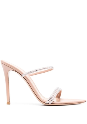 Gianvito Rossi Cannes 105mm suede sandals - Neutrals