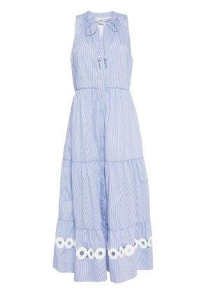 Sachin & Babi Positano pinstripe-pattern midi dress - Blue