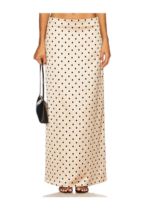 MORE TO COME Elianna Midi Skirt in Neutral. Size L. Also in M, S, XL, XS, XXS.