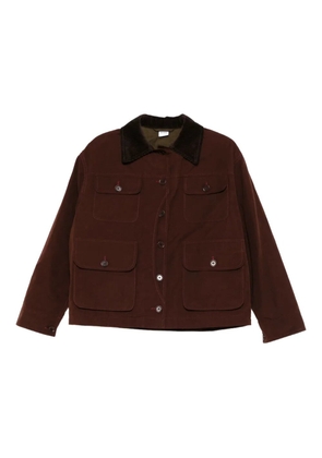 ASPESI corduroy-collar buttoned jacket - Red
