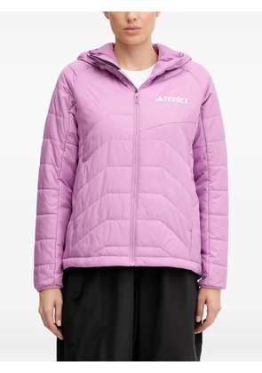 adidas quilted hooded jacket - Pink