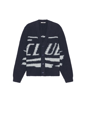NEUW Fuzzy Club Cardigan in Blue. Size L. Also in M, S, XL/1X.