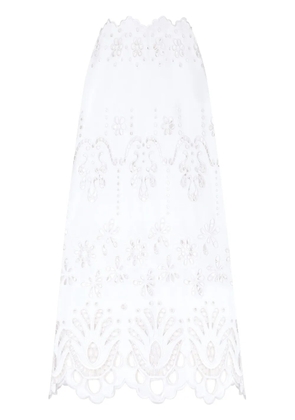 Dolce & Gabbana scallop cut-out skirt - White