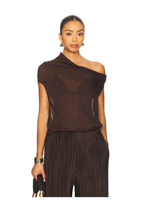 NICHOLAS Ryanne Top in Chocolate. Size 0. Also in 2, 4, 6, 8.
