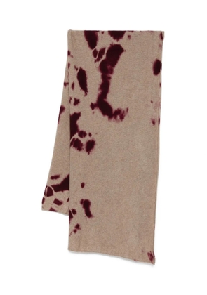 Suzusan tie-dye scarf - Brown