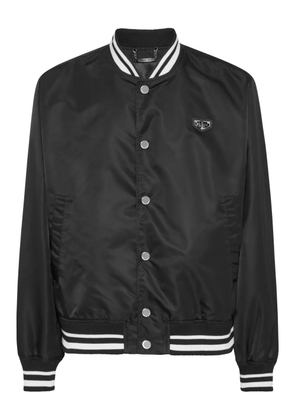 Philipp Plein nylon baseball jacket - Black