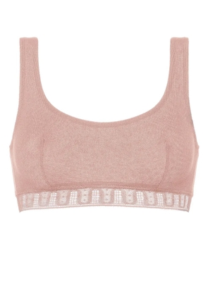 ERES Chiffon crop top bra - Neutrals