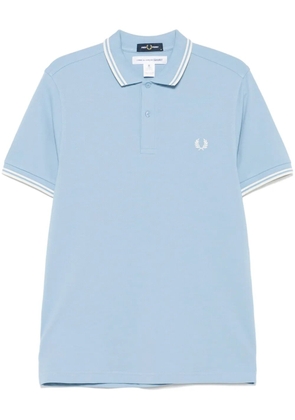 Comme Des Garçons Shirt x Fred Perry striped-trim polo shirt - Blue