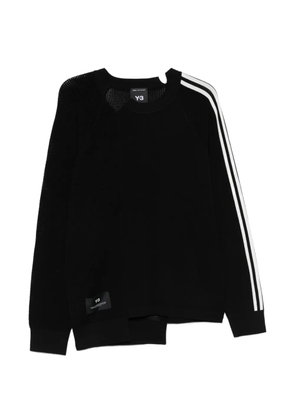 Y-3 three-stripe sweater - Black