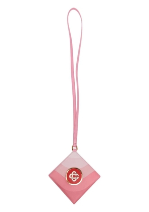 Casablanca logo patch neck strap cardholder - Pink