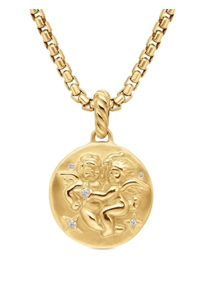 David Yurman 18K yellow gold Gemini diamond necklace