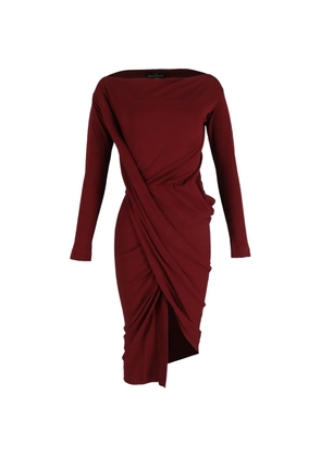 Vivienne Westwood Pre-Owned draped long-sleeve midi dress - Red