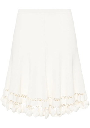 Ulla Johnson Danica ribbed-knit short skirt - White