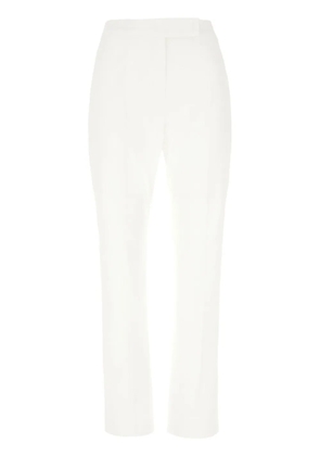Max Mara stretch-satin tailored trousers - White