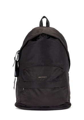 MADFRENZY Oversized Backpack in Black.