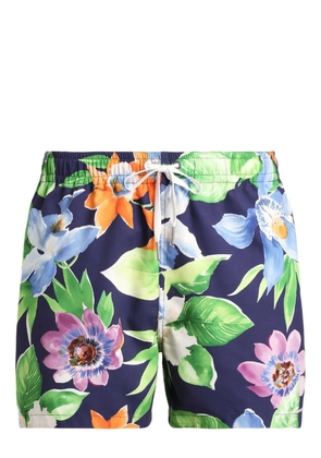 Ralph Lauren Purple Label floral-print swim shorts - Blue
