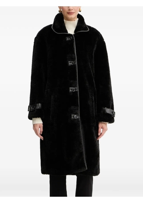LIU JO Teddy button cuff coat - Black
