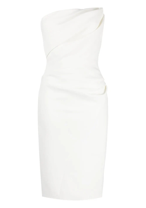 Maticevski draped bodice dress - White