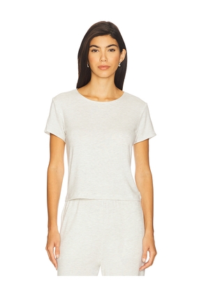 LESET Lauren Margo Tee in Light Grey. Size M. Also in XS, XL.