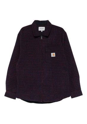 Carhartt WIP zip plaid shirt - Blue