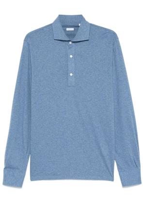 Orian mélange-effect polo shirt - Blue