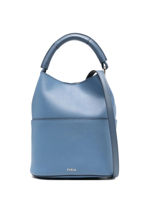 Furla small Sfera top-handle leather bucket bag - Blue