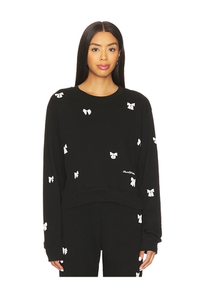 Lauren Moshi Puff Bow Pullover in Black. Size S. Also in XS.