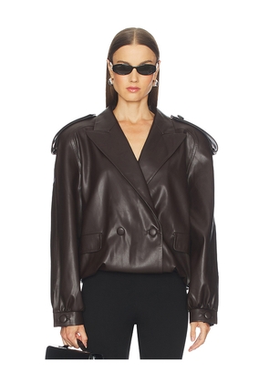 MARIANNA SENCHINA Cindy Bomber Jacket in Brown. Size M. Also in XS, S.