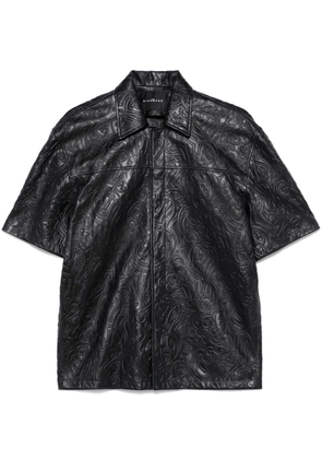 John Richmond leather shirt - Black