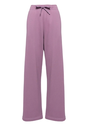 Maison Kitsuné logo patch pants - Purple
