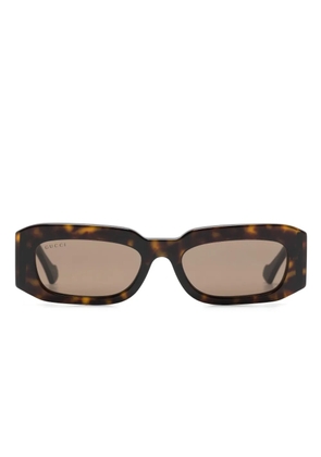 Gucci Eyewear rectangle-frame sunglasses - Brown