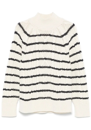 BOSS striped sweater - White