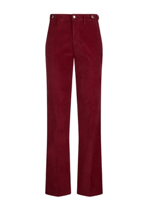 LIU JO bejewelled velvet trousers - Red