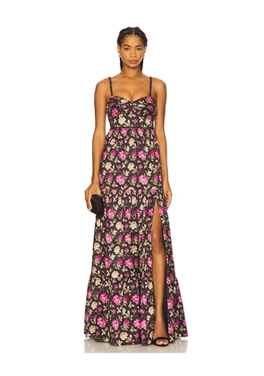 LIKELY Tessa Gown in Black. Size 0. Also in 00, 2, 4, 6, 8.