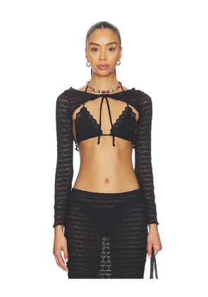 Montce Nia Top in Black. Size L. Also in M, S.