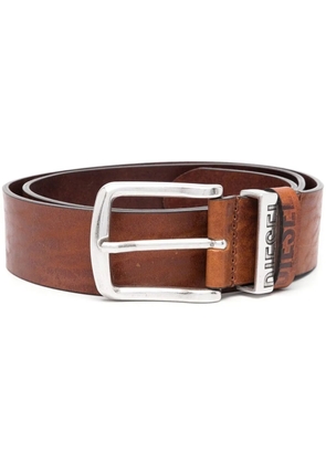 Diesel B-Visible leather belt - Brown