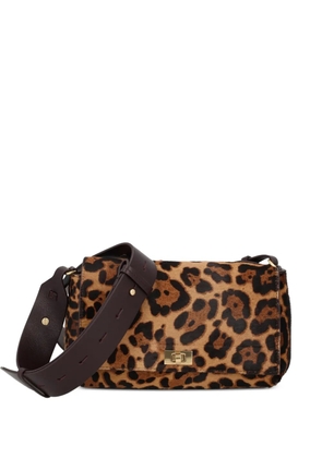 Anya Hindmarch leopard-print shoulder bag - Brown