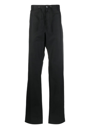 Alexander McQueen drawstring-waist straight-leg trousers - Black