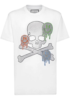 Philipp Plein Skull sequinned T-shirt - White