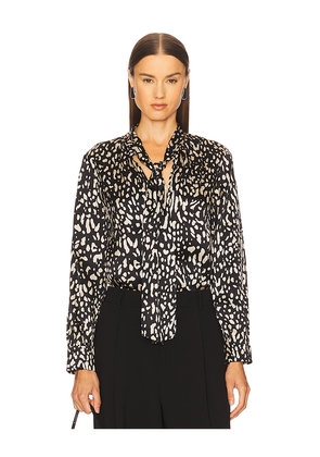 NILI LOTAN Janese Blouse in Black,White. Size S. Also in XS.