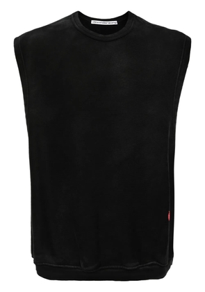 Alexander Wang logo-print sleeveless cotton jumper - Black