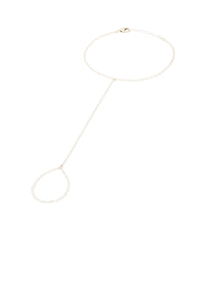 NAiiA Reign Hand Chain in Metallic Silver.