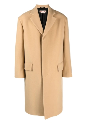 Marni notched-lapels single-breasted coat - Neutrals