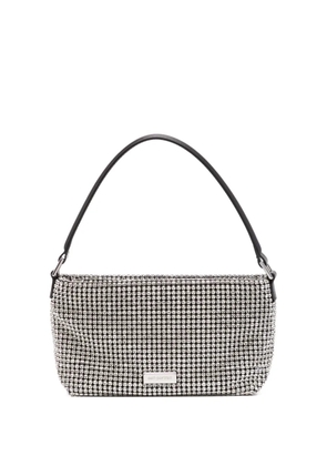 Self-Portrait small Diamante shoulder bag - Silver